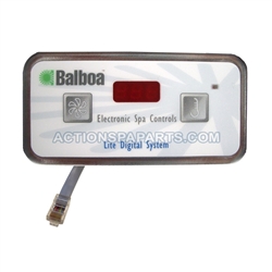 Control Panel, Balboa, Lite Digital, 2 Button, 8 Pin Conductor