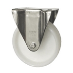 Metric Stainless Steel Rigid Blickle Caster with Top Plate and Nylon Wheel