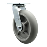 8" Cambro Camcruiser Cart Swivel Caster with Thermoplastic Rubber Tread Wheel