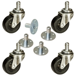 soft tread amplifier casters with sockets