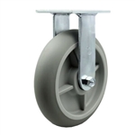 8" Lavex rigid housekeeping cart caster with Ball Bearings