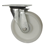 Metric Swivel Caster with Top Plate and Nylon Wheel