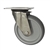 Stainless Steel Metric Swivel Caster with Top Plate and Rubber Wheel