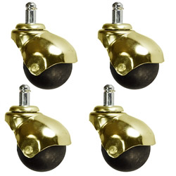 Bright Brass Spherical casters