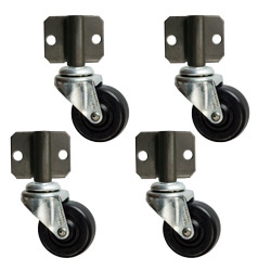 side mount Soft Rubber Tread Furniture Casters