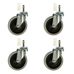 Rubbermaid Cart Caster Replacements - Series 4000, 3355-88, 3424-88 Set of 4