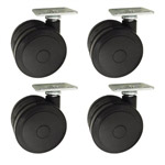 softech hardwood floor safe casters with top plate