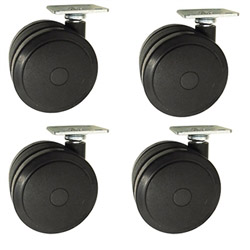 softech hardwood floor safe casters with top plate