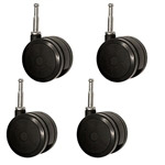 softech hardwood floor safe casters with grip neck stem