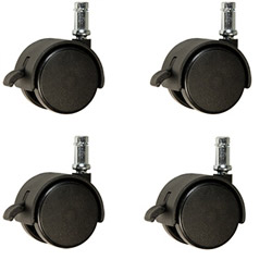 nylon chair casters with brake