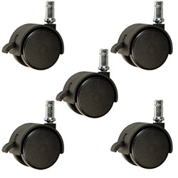 nylon chair casters with brake