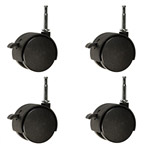 nylon chair casters with brake