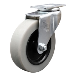 3 inch top plate swivel caster with a thermoplastic rubber tread wheel