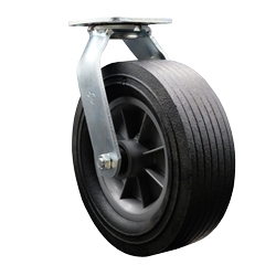 10" Flat Free Swivel Semi Pneumatic Cart Caster