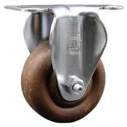 Service Caster #20 Series high temperature rigid casters with 3 inch glass filled nylon wheel.