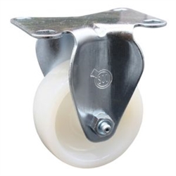 Service Caster #20 Series rigid casters with 3 inch nylon wheel.