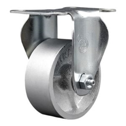 rigid casters with 3 inch semi steel cast iron wheel