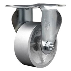 rigid casters with 3 inch semi steel cast iron wheel