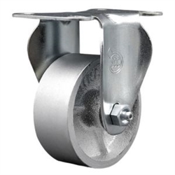 rigid casters with 3 inch semi steel cast iron wheel