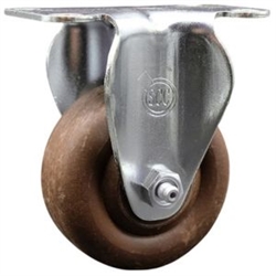 Service Caster #20 Series high temperature rigid casters with 3-1/2 inch glass filled nylon wheel.
