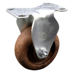 Service Caster #20 Series high temperature rigid casters with 4 inch glass filled nylon wheel.