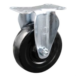 Service Caster #20 Series rigid casters with 4 inch hard rubber wheel.