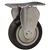 4" Rigid Caster with Thermoplastic Rubber Tread