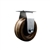 High temperature rigid caster with durable 5 inch diameter by 2 inch wide phenolic wheel