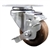 Service Caster #20 Series high temperature swivel casters with 3 inch glass filled nylon wheel and brake.