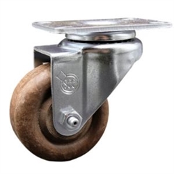 Service Caster #20 Series high temperature swivel casters with 3 inch glass filled nylon wheel.