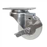 3"  Swivel Caster with Brake and Nylon Wheel