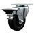 swivel casters with 3-1/2 inch soft rubber wheel and posi lock brake