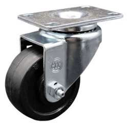 Service Caster #20 Series swivel casters with 3-1/2 inch soft rubber wheel.