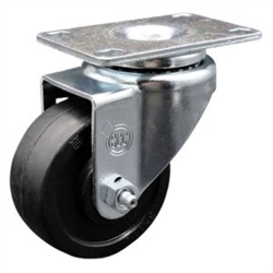 Service Caster #20 Series swivel casters with 3-1/2 inch soft rubber wheel.