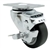 Swivel casters with 3-1/2 inch thermoplastic rubber tread wheel and brake