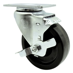4 inch swivel caster phenolic wheel and brake