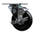 Service Caster #20 Series swivel casters with 4 inch polyolefin wheel and brake feature a bright zinc plated finish.