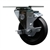 Service Caster #20 Series swivel casters with 4 inch polyolefin wheel and brake feature a bright zinc plated finish.