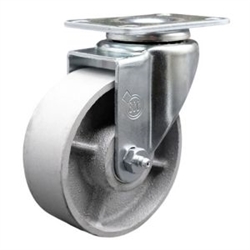 swivel casters with 4 inch semi steel cast iron wheel