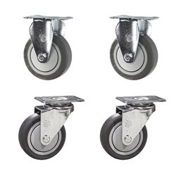 thermoplastic rubber caster set