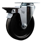 5 Inch swivel caster phenolic wheel and posi lock