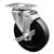 Service Caster #20 Series swivel casters with 5 inch soft rubber wheel and brake.