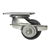 3-1/4 Inch Heavy Low Profile Swivel Caster with Brake, Glass Filled Nylon Wheel and Ball Bearings