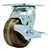 Service Caster Series #30 high temperature swivel caster with 4 inch durable glass filled nylon wheel and brake.