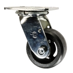 4 Inch Swivel Caster with Rubber Tread Wheel