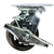 4 Inch Swivel Caster with Rubber Tread Wheel, Ball Bearings and Brake