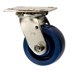 4 Inch Swivel Caster - Solid Polyurethane Wheel with Ball Bearings