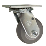 4" Swivel Caster with Thermoplastic Rubber Tread Wheel and Ball Bearings