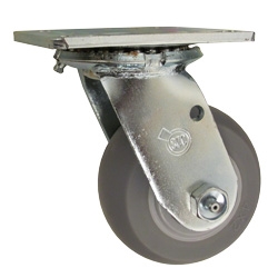 4" Swivel Caster with Thermoplastic Rubber Tread Wheel and Ball Bearings