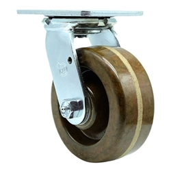 Service Caster Series #30 high temperature swivel caster with 5 inch durable glass filled nylon wheel.